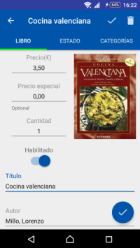 Añadir o Editar libro