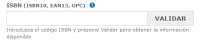 Validación ISBN